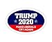4 Pack *Oval Car Magnet* Pro Donald Trump 2020 Make America Great Variety Pack
