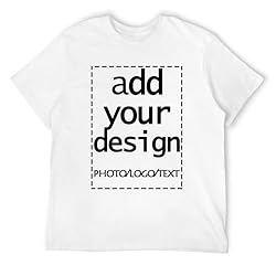 Custom Mens t Shitr Add Your Own Logo Text Photo