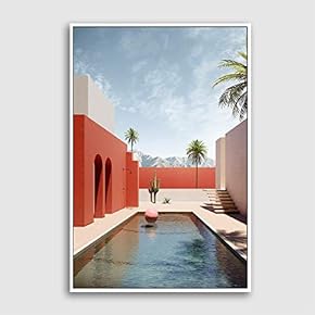 Framed Canvas Wall Art for Living Room, Bedroom Colorful Corridor Canvas Prints for Modern Home Decoration Ready to Hang - 16"x24" inches