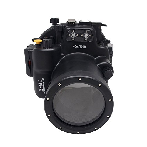 Mcoplus-40M130ft-Waterproof-Underwater-Camera-Housing-Diving-Bag-Case-for-Olympus-E-M1-12-40mm