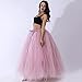 Adult Puffy Long Tutu Tulle Skirt 100cm Floor Length Women Wedding Skirts