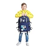 The Diamond Tube TDM School Backpack DanTDM With Mosaic Glow in The Dark And Reflective Stripes