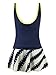 Chrysea Big Girls' Swimwear Striped Skirt Two-piece Swimsuits