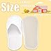24 Disposable Spa Hotel Slippers, Bulk Guest Slippers Size 11 Women Size 10 Men