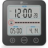 ToiletTree Products Digital Bathroom Shower Clock with Alarm & Large LCD Display â€“ Waterproof, Humidity & Moisture Resistant â€“ Clocks for Bath & Kitchen