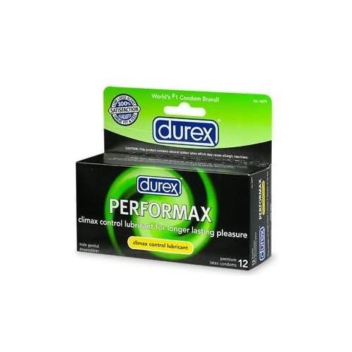 100 Durex Performax Condoms with Climax Delay Lubricant image