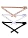 eBoot Strap Converter Extender Low Back Bra Converter, 3 Pieces, 3 Color