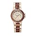 MEKU Women's Handcrafted Wood Wrist Watch Sandalwood Timepiece Elegant Wooden Wrist Watch Date Beige