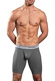 Obviously Naked Boxer Brief 9 inch Leg (Large, Graphite)