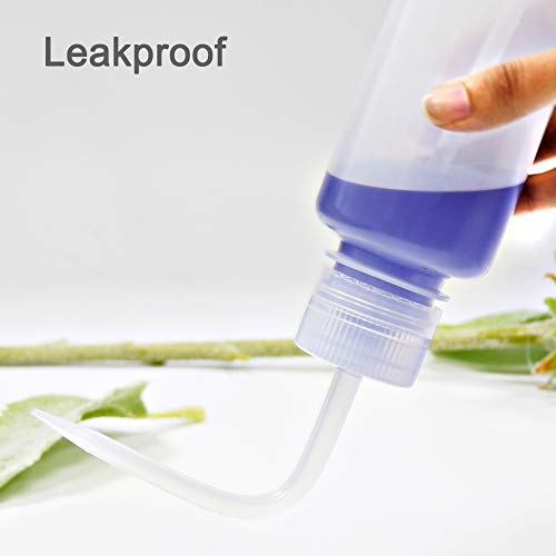 ULAB Scientific Economy Safety Wash Bottle Set, Narrow-Mouth 250ml&500ml 2pcs for Each Size, LDPE Bottle with PP Draw Tube, UWB1003 - Thumbnail 4
