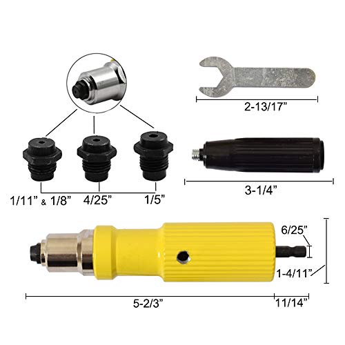 New Hope Stroe Electric Rivet Gun Head, Professional Riveter Nut Gun