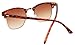 FEISEDY Vintage Half Frame Sunglasses For Men Women Classic Brand Sun Glasses Leopard/Brown
