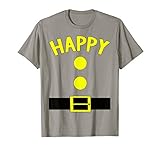Happy Dwarf Halloween Costume Funny Gift Idea Happy Dwarf  T-Shirt
