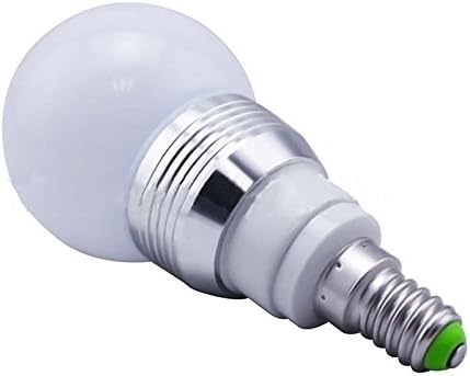Oi Max E27/E14/B22 3W RGB LED Light Color Changing Lamp Bulb with Remote Control 85-265(E14)