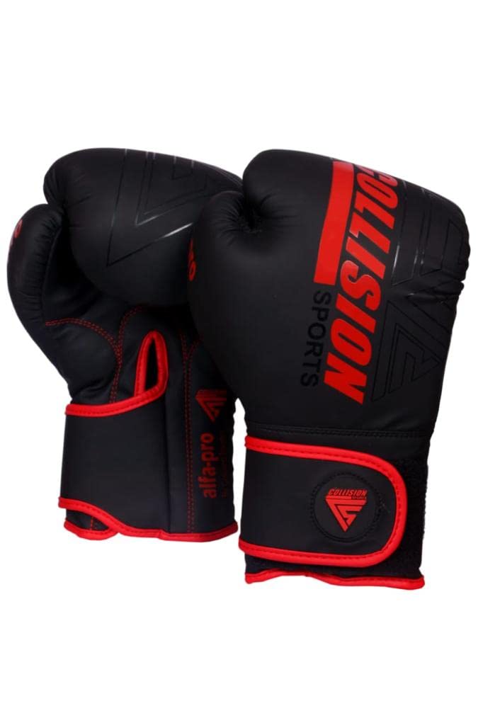 Collision Sports Professional Boxing Gloves | MMA Sparring boxing gloves For Training | Fighting Ventilated Multi-Layered Muay Thai Gloves