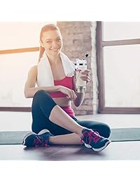 Level Up - Botella eléctrica para batidora de proteínas en polvo, recargable por USB, acero inoxidable, modelo mejorado