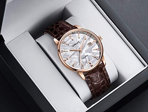 VAVC-Mens-Meteorite-Dial-Waterproof-Automatic-Self-Wind-Wrist-Watch-with-Brown-Leather-Band