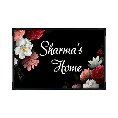 INFINITY ART PARTNER Personalized Wooden Name Plate Multicolored (12 inches X 8 inches)