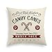 AVOIN Christmas Candy Canes Throw Pillow Cover, 18 x 18 Inch Winter Holiday Cushion Case Decoration for Sofa Couch