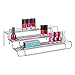 mDesign Adjustable, Expandable Metal Wire Kitchen Spice Rack - Storage Organizer Holder for Cabinet, Cupboard, Pantry, or Countertop - 3 Levels - Up to 25