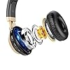 BASEMAN-Wireless-Bluetooth-Headphones-Over-Head-Wired-Wirelss-and-TF-Card-Mode-Lightweight-Foldable-Headphone-Hi-Fi-Stereo-Deep-Bass-Boosted-Earphone-for-Travel-Work-for-Phone-TV-PC-Black-Gold BASEMAN Wireless Bluetooth Headphones Over Ear, Long Battery Life Stereo Deep Bass Headphones with Microphone TF Card…