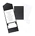 Hortense B. Hewitt 25 Count Shimmer Pocket Invitation Kit, Black