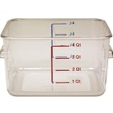 Rubbermaid FG630400CLR Space Saving Square Containers - 4 Quart
