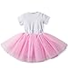 Newborn Baby Girl Princess It's My 1st/2nd Birthday Party Cake Smash Shinny Sequin Bow Tie Tulle Tutu Dress Outfit Pink (1 Year)