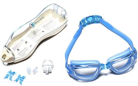 Rullaco Swimming Goggles - Anti Fog Non Leaking Clear Lenses Glasses - Triathlon Racing Water Sports Gear with 3 Pieces Flexible Nose and Free Protection Case & Ear Plugs Youth Adult Men Women
