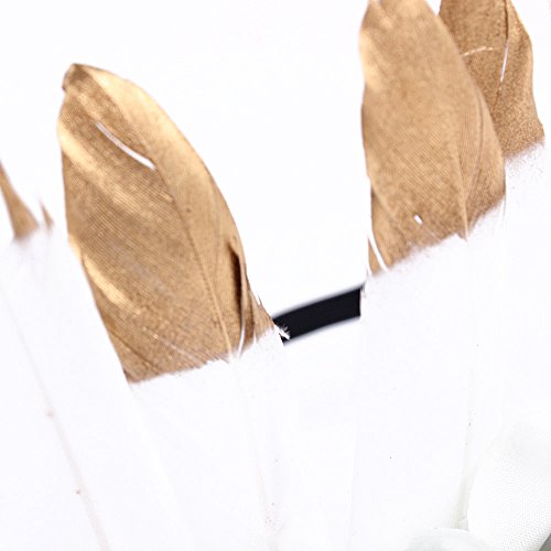 Baby and Mother Feather Flower Crown Festivals Headband Headwear Headdress 2pcs