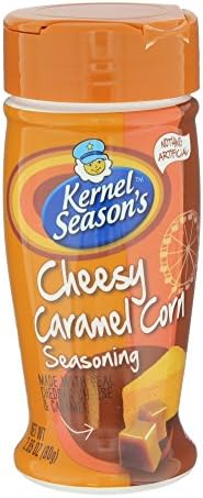 Kernel Season's Cheesy Caramel Corn Seasoning 2.85OZ (Pack of 10) + (6 Pack of Skittles 2.17oz)
