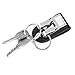 goldblue Belt Keychain Leather Belt Loop Key Holder Belt Key Chain Clips with 2 Detachable Keyring for Men