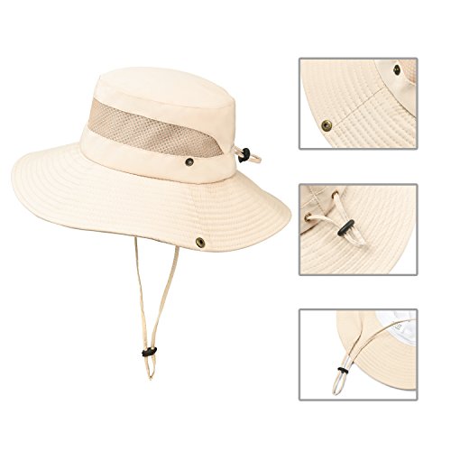 Jogoo Outdoor Boonie Sun Hat,Summer UPF 50 Protection Fishing Hat for Men& Women,Quick Drying and Breathable,Wide Brim Hat for Camping,Hiking and Boating.