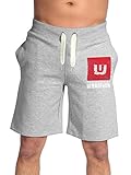 University of Whatever Men Campus Sweat shorts - Cotton shorts for casual loungewear (Grey, S)