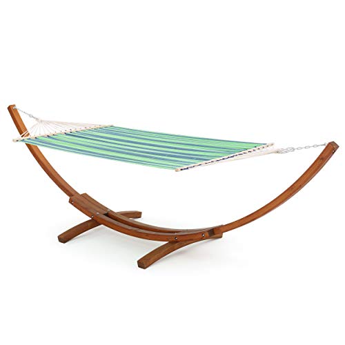 Christopher Knight Home Richardson Outdoor Hammock with Base, Teak