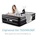 Zoetime Queen Size Air Mattress Raised Air Bed Blow Up Elevated Inflatable Airbed with Built-in Electric Pump, Storage Bag and Repair Patches Included Dark Gray