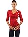 PattyBoutik Mama Cowl Neck Buttons Maternity Tunic Top