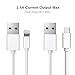Shalwinn Charging Station Cables, Micro USB Charging Lightning Cable for Android and iPhone Smart Phones, USB Cables is Perfect for Charging Station - White - 6 Piece