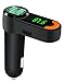 WECODO Wireless FM Transmitter Handsfree Car Kit MP3 Player with 5V/3.1A Dual USB Charger Ports for Cellphone and Tablet PC