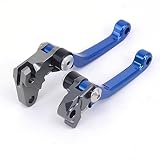 JFG RACING Billet Pivot Foldable Clutch Brake Lever For Yamaha WR250F WR450F 05-15 Off Road Blue