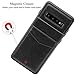 LakiBeibi Galaxy S10+ Case - Premium Leather Wallet, Card Holder, Folio Flip, Shockproof Protective - Black