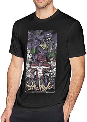 GJTW Neon Genesis Evangelion Men's Short Sleeve Breathable