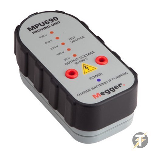 Megger MPU690 - LED Proving Unit (50 To 690 Volt), For Proving Any Brand Two Pole Voltage Tester Is Functioning Correctly, Features Magnetic Base And Strong, Rugged Case