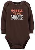Carter's Unisex Baby Thanksgiving Bodysuit (Baby) - Brown
