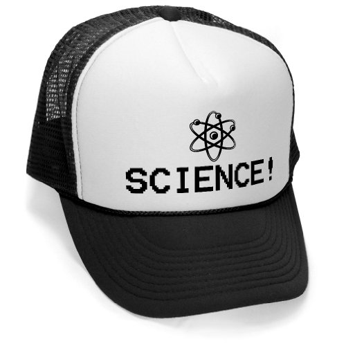 SCIENCE! - chemistry math school nerd geek Mesh Trucker Cap Hat Cap, Black