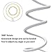 Ring Light for Phone, SIX-QU Cell Phone Holder with Selfie Ring Light for Live Stream, Makeup, Video Chat, 3-Light Mode and 10-Level Brightness with Flexible Phone Stand for iPhone, Android Phone