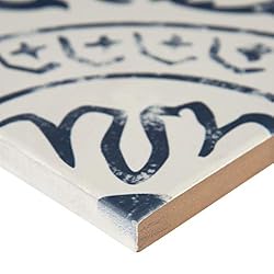 MSI Indigo Encaustic 8 in. x 8 in. Sample Glazed