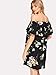 Milumia Women's Off Shoulder Ruffles Shift Loose Mini Dress Large Multicolor-1