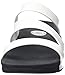FitFlop Women's Superjelly Twist Flip Flop, White, 8 M US