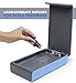 Portable UV Cell Phone Sanitizer with USB Charger – Multi-Use UV Light Disinfection for Smartphone iPhone 6 6s 7s Plus Toothbrush Watches Jewelry – Aromatherapy Hub UV Sterilizer Cleaner Case (Blue)